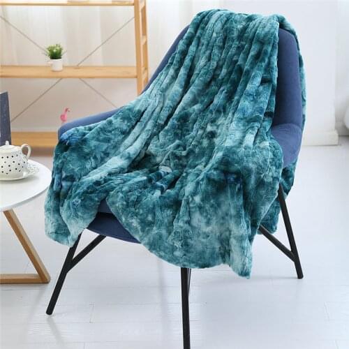 Comfort Thicken Luxury Faux Fur Throw Blanket Ultra Soft FluffyPlush Throw Blankets for Couch Bed and Living Room Fall Winter