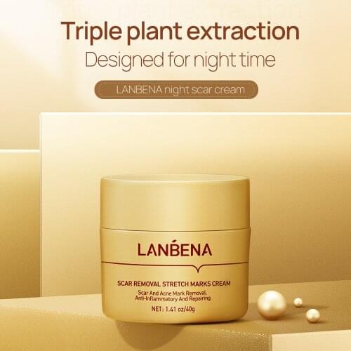 LANBENA Scar Removal Cream Acne Treatment Repairing Scar Blackhead Shrink Pores Whitening Moisturizing Skin Care 40g