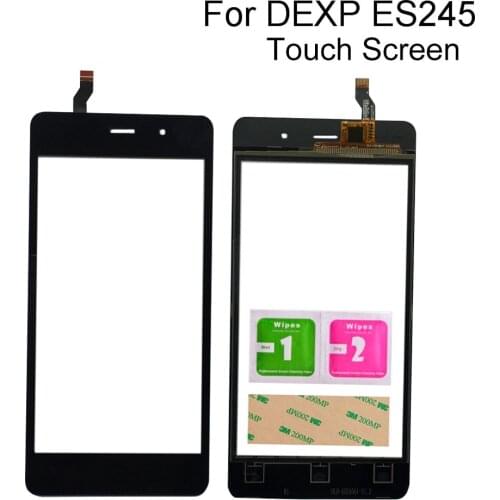 Mobile Touch Screen For DEXP Ixion ES245 Evo Digitizer Panel Sensor Tools 3M Glue Wipes Touch