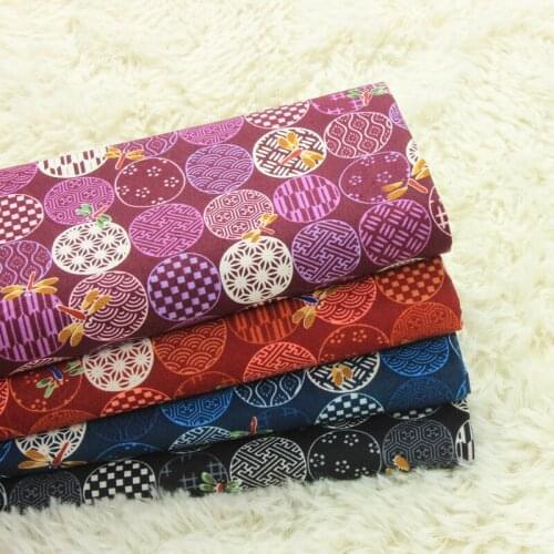 Fashion purified cotton fabric Dragonfly printing tissu Handmade DIY clothing dress, baby coat, bag tissus