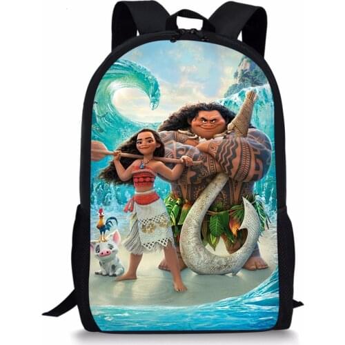 Fashion Children Backpack Vaiana Moana Princess Students School Bags Hot Movie Design Book-Bag Mochila Womens Travel Bag