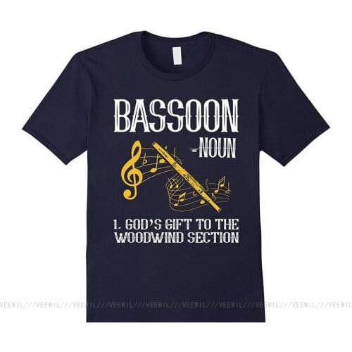 Mens Bassoon Definition T-Shirt Medium Navy New Fashion Mens Short Sleeve Tshirt Cotton Streetwear T Shirts