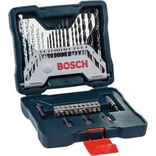 Bosch 33-Piece Twist Drill Combination Metal Drill Bit Masonry Drill Bit Woodworking Drill Bit Screwdriver Head Mixed Set