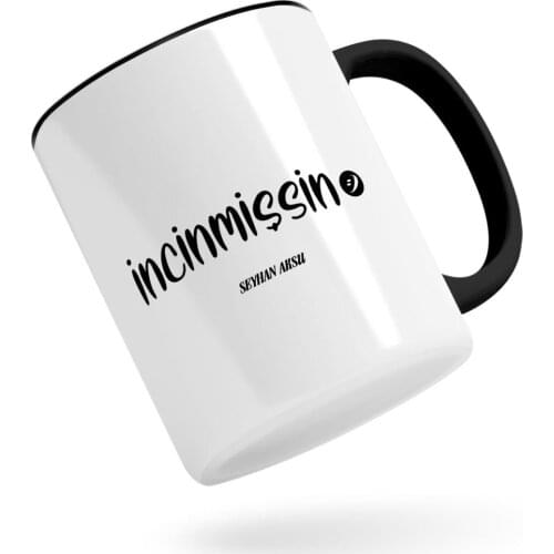 Personalized İncinmişsin Black Mug Bardak-2