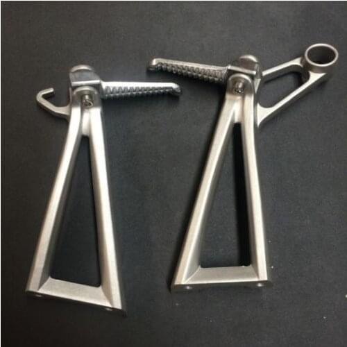 Silver Passenger Foot Pegs Footrest For Yamaha YZF R6 2003 2004 2005 YZF R6S 2006 2007 2008 2009 2010 Motorcycle