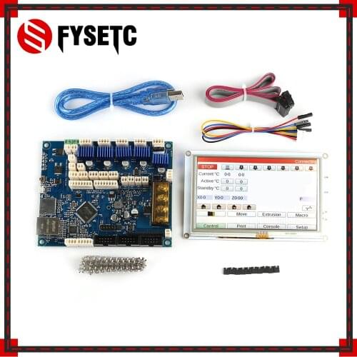 Clone Latest Duet 2 Maestro Advanced 32 Bit Electronics With 5'' 5 inch PanelDue 5i Integrated Colour Touch Screen Controllers