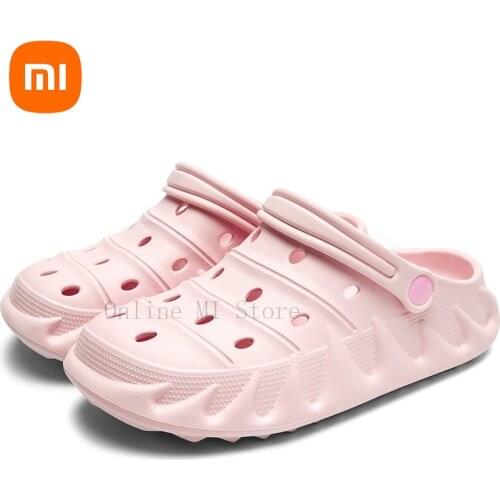 2021 Xiaomi Sandals Hole Shoes Men Beach Shoes Light Sandals Home Slippers Outdoor Summer Wading Sneaker Leisure Shoes Big Size