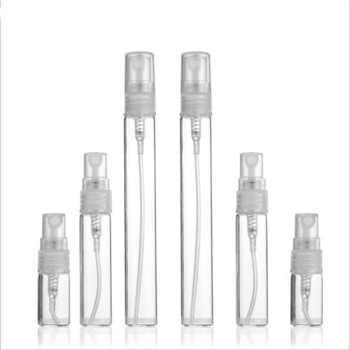 15ml glass bottle perfume atomizer toilet flower water portable cosmetic packing mist sprayer pump