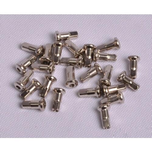 High Strength PILLAR Internal Hidden Nipples 14G Silver Brass 10.5mm 50 or 72 pieces