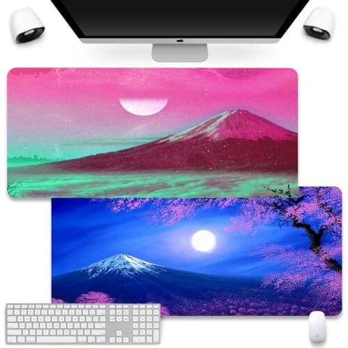 Japan Famous Mount Fuji art Gaming mousepad Desk Mat Mouse Pad Company XL Large Keyboard PC Desk Mat Takuo Anti-Slip Comfort Pad