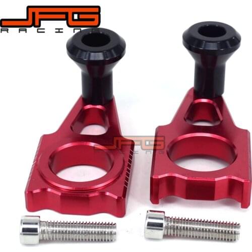 Rear Chain Adjuster Axle Block For CR CRF CR125 CR250 2002 2003 2004 2005 2006 2007 CRF250R 04-14 CRF250X CRF450R 02-14 CRF450X