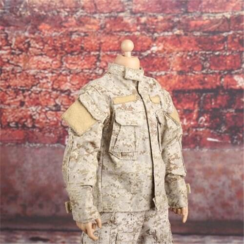 1/6 Soldier Clothes Camouflage Combat Uniform Outfit Doll Clothes For 12 inch Male Action Figure Doll