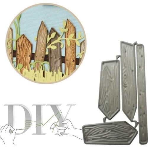 1pcs New Cutting dies for 2021 Fence Metal Cutting Dies Stencil Scrapbooking DIY Album Stamp Paper Card Embossing Decor Craft