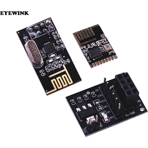 10pcs NRF24L01+ wireless data transmission module 2.4G / the NRF24L01 upgrade version 2Mbit/s NRF24L01 Socket Adapter plate Boar