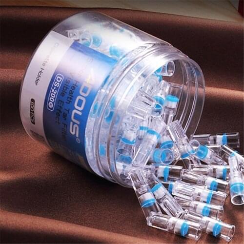 100Pcs/Lot New Upgrade Disposable Cigarette Holder Filter Green Health Tar Filter Tip Tobacco Filtration Holder Smoking Supplies