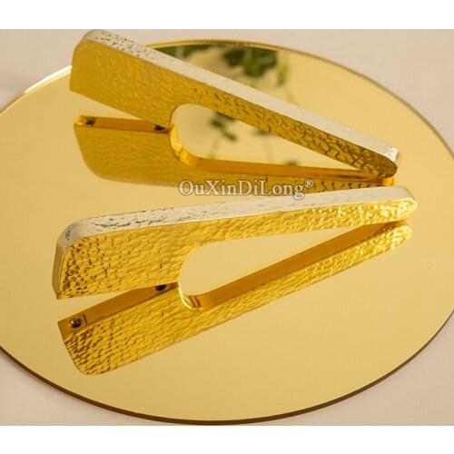 HOT 4PCS Pure Brass Gold Hammer Furniture Handles Drawer Pulls Cupboard Wardrobe Kitchen Wine TV Cabinet Pulls Handles and Knobs