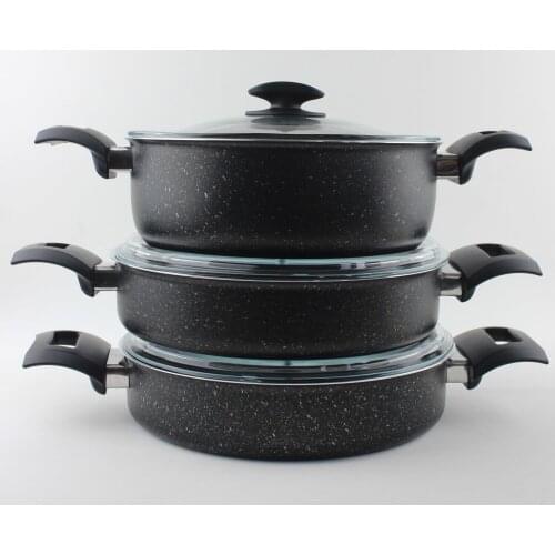 6 Parça Tencere Seti (24 cm-26 cm-28 cm)