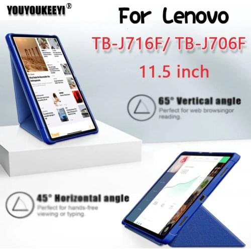 New Deformation Folding Bracket Case For Lenovo TB-J716F 2021 11.5inch Tablet Magnetic Auto Wake Sleep Smart Cover For TB-J706F