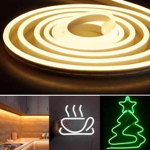 DC12V 6mm Mini Neon lights LED Strip SMD2835 120LEDs/M Flexible Rope lamp Waterproof for DIY Car Christmas Holiday Decora Light