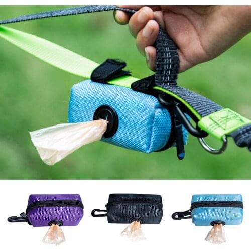 Pet Dog Poop Bag Holder Leash Attachment PortableAdjustable Dogs Waste Poop Bags Dispenser Fit Any Leash For Pet Cleaning Tools