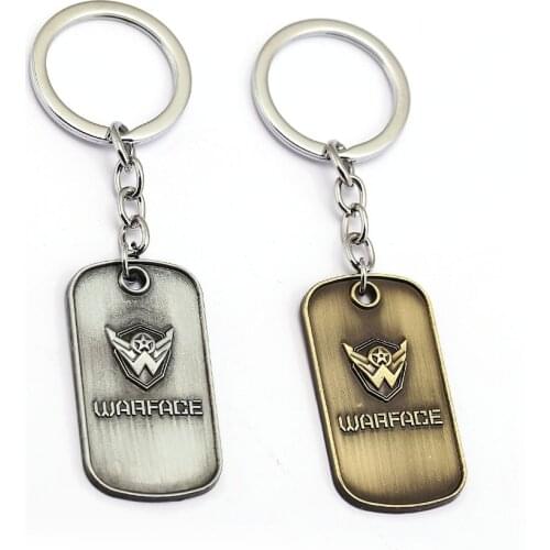 Game Warface Keychain Antique Metal Key Ring Holder Car Bag Chaveiro Key Chain Pendant Men Jewelry