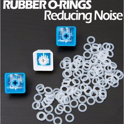 Qty 120 pcs rubber o-ring shock absorbers damper keycap key switches mechanical keyboard CHERRY MX