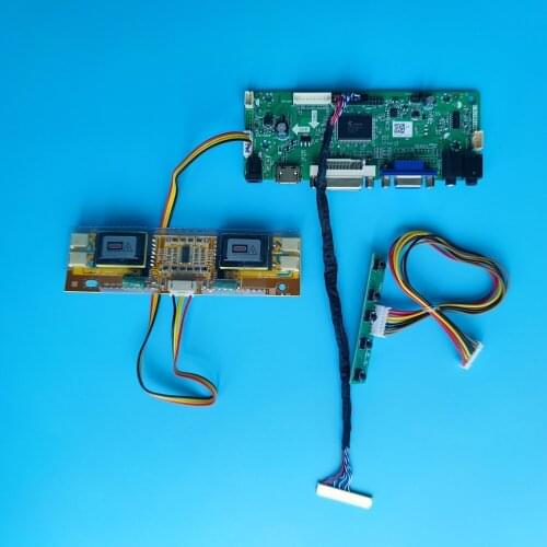 Kit for M170EG01 V6 Controller board 1280X1024 17" Driver VGA DVI Screen Panel M.NT68676 DIY LVDS 4 lamps 30pin