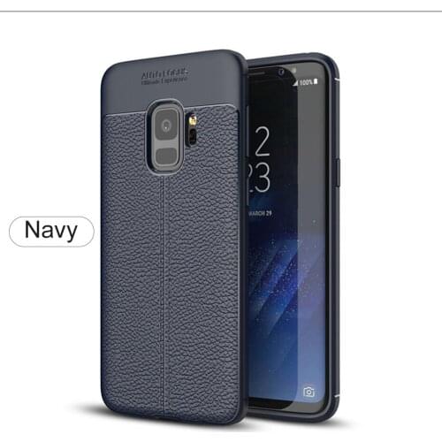 50pcs/lot lychee leather back soft silicone cases Case For Huawei P30 P20 mate honor 10 lite Y7 Y9 Y6 pro lite 2019 8s 8x 8c