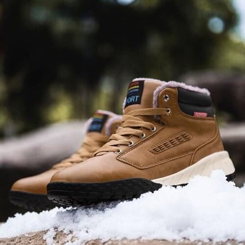 Mens Shoes Boots Winter Boots Men Work Mens Casual Zapatos Hombre Leather Shoes Sneakers Mens Ankle For Dress Sneaker