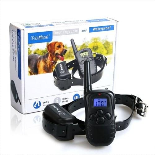 Dog Agility Equipment Dog collars Training Rechargeable Waterproof LCD 100LV Level Shock Vibration Collars