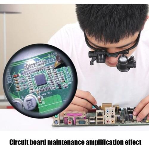 Portable Magnifier Glasses 2.5X/4X/6X/8X/10X Magnification Lens Loupe Magnifying Glasses Identification Eyewear