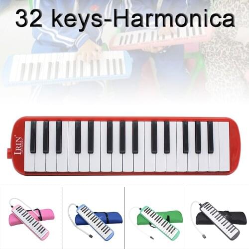32 Keys Melodica Portable Mouth Organ Piano Teaching Instruments with Carrying Bag 5 Colors Optional