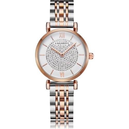 Luxury Watch Women Watch Fashion Quartz Lady Diamond All Steel Watchband Date Week Casual Waterproof Wristwatch Gift for Girl