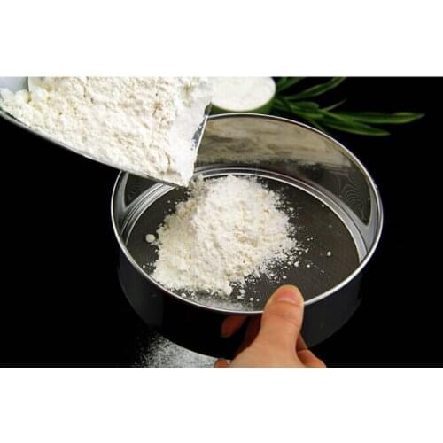 1PC Home Baking Cake Flour Sieve Sifter Shakers Stainless Steel Round Sugar Flour Sieve Baking Tools For Cakes 60 mesh JJ 0863