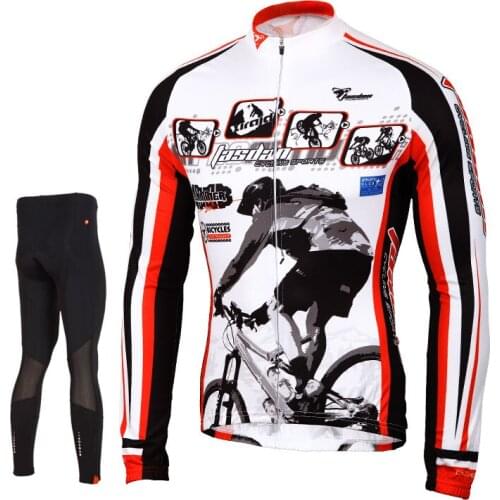 Tasdan Cycling Wear Cycling Clothes Cycling Jersey Sets Breathable Quick Dry Mountain Bicycle Racing Bike Sportswear for Men