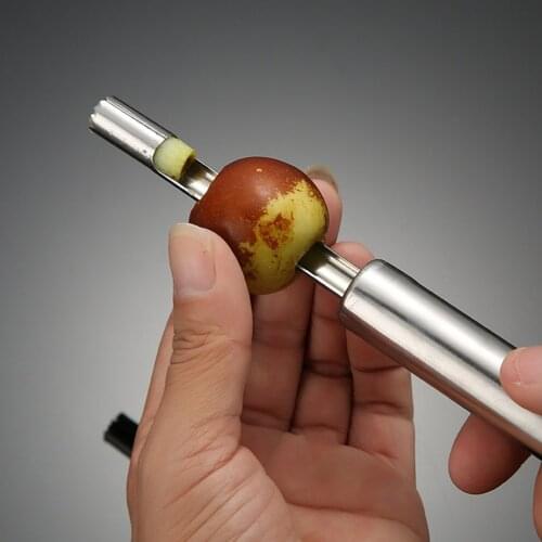 Stainless Steel Fruit Denucleator Apple Pitting Device Cherry Removing Seeds Core-pulling Device Kitchen Gadgets Core Extractor