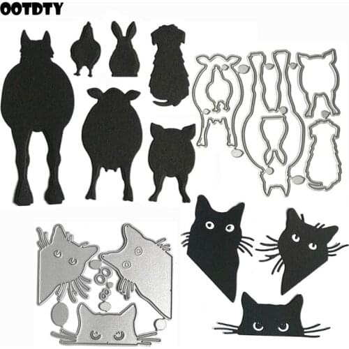 Animals Metal Cutting Dies Stencil Scrapbooking DIY Album Stamp Paper Card Embossing Decor Craft New Dies for 2021