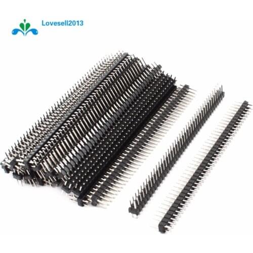 10 PCS 2.54mm 2 x 40 Pin Male Double Row Pin Header Strip