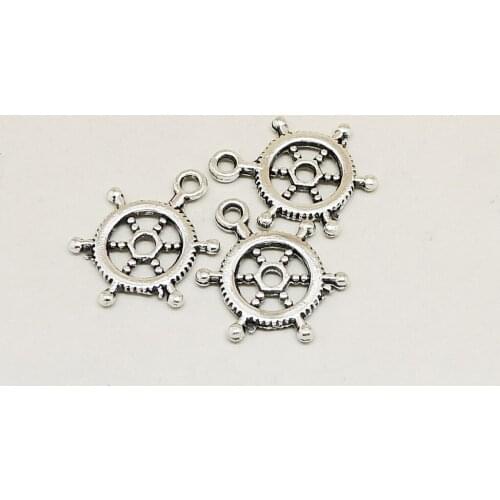 10PCS/lot 19x15mm Vintage Silver Plated Anchor Charms DIY Jewelry Making Pendant Bracelet Necklace Keychain Trinket Accessories