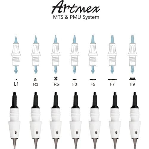 100pieces L1/R3/R5/F3/F5/F7/F9 replaced cartridges for Dr.pen A3 & Artmex v3 v6 v8 V9 v1 anti aging micro-needles derma pen