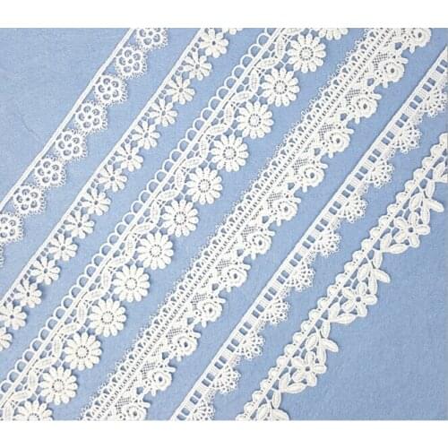 20Yards Vintage Cotton Crochet Lace Trim Bridal Ribbon DIY For Garment Accessories