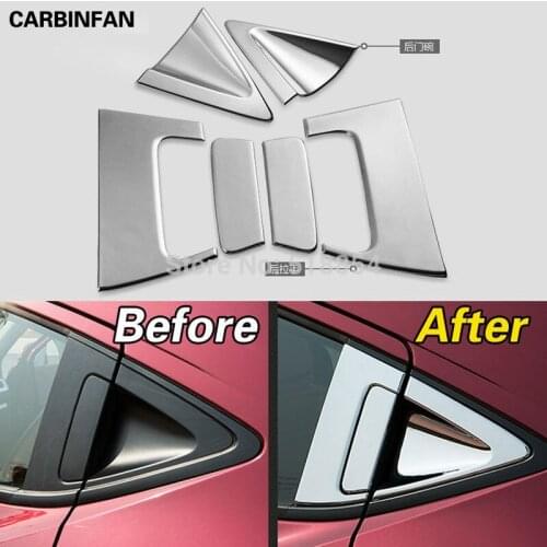 ACCESSORIES FIT FOR HONDA 2014 2015 2016 HR-V VEZEL REAR DOOR HANDLE CHROME BOWL COVER INSERT TRIM CAVITY MOLDING HRV 6PCS/SET