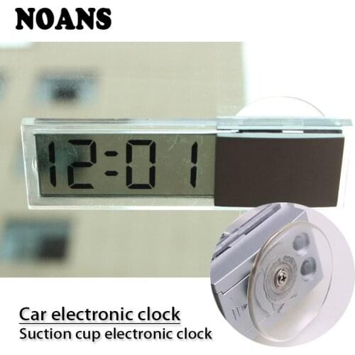 Electronic Clock For VW polo passat b5 b6 Mazda 3 6 cx-5 Toyota corolla Ford focus 2 Suction Cup Car LCD Display Digital