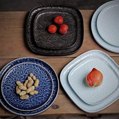 Fruit plate creative modern grid living room coffee table office household dried fruit tray dessert and refreshments snack dish