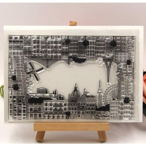 KLJUYP Building Clear Stamps Scrapbook Paper Craft Clear stamp scrapbooking