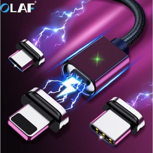 Magnetic USB Cable Micro USB Type C Magnet Cable For iphone Samsung Huawei USB C Android Charger Fast Charging Data USB Cord