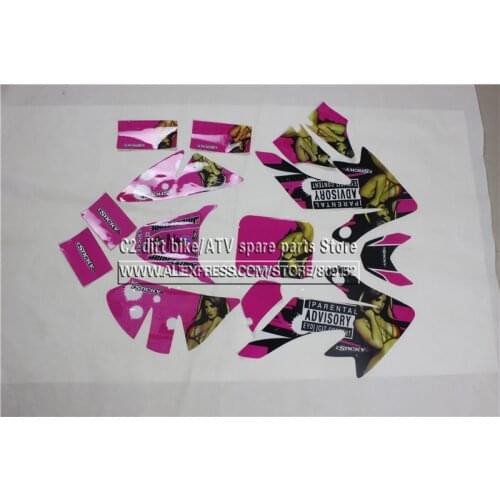 Pink Colour 3M CRF50 dirt bike pit bike sticker/decals/Paster/graphic