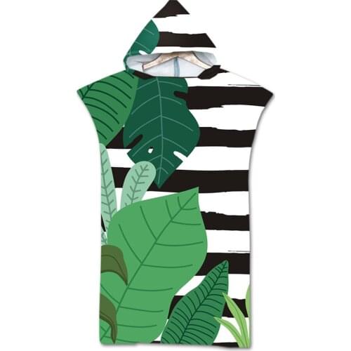 New Marine geometry Towel Adult Microfiber Dressing Robe Hooded Bath Towel Swimming Surfing Beachwear