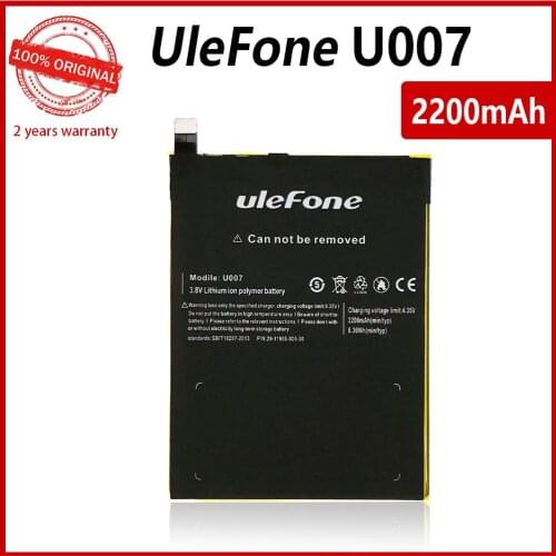 New 100% Original 2200mAh Phone battery For Ulefone U007 Mobile Phone In Stock Batteries Bateria
