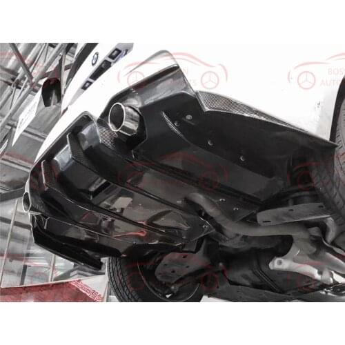 Suitable for BMW F30 carbon fiber rear lip plate rear spoiler diffuser car body kit auto parts